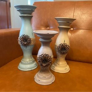 Set of 3 candle holders